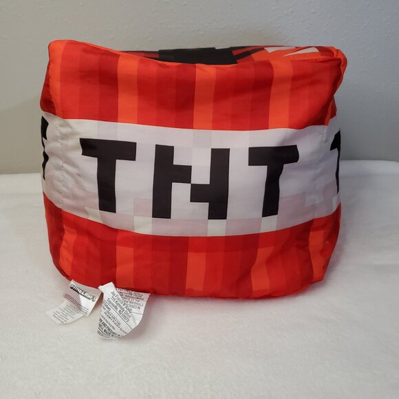 Minecraft TNT Block Cube Shaped Pillow & Creeper Plush Stuffed Animal Mojang - Picture 2 of 11